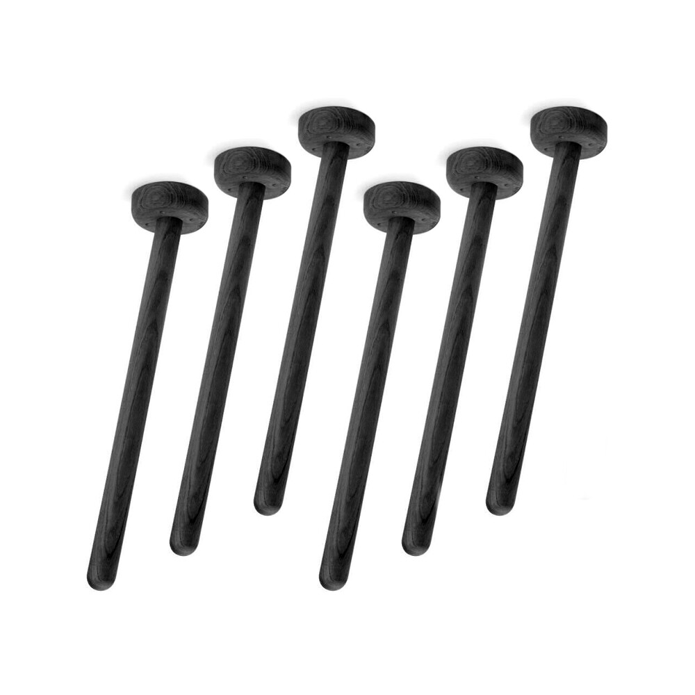 MT2 Table Legs by Murken Hansen in Wood, Oak, black stained, matt oiled