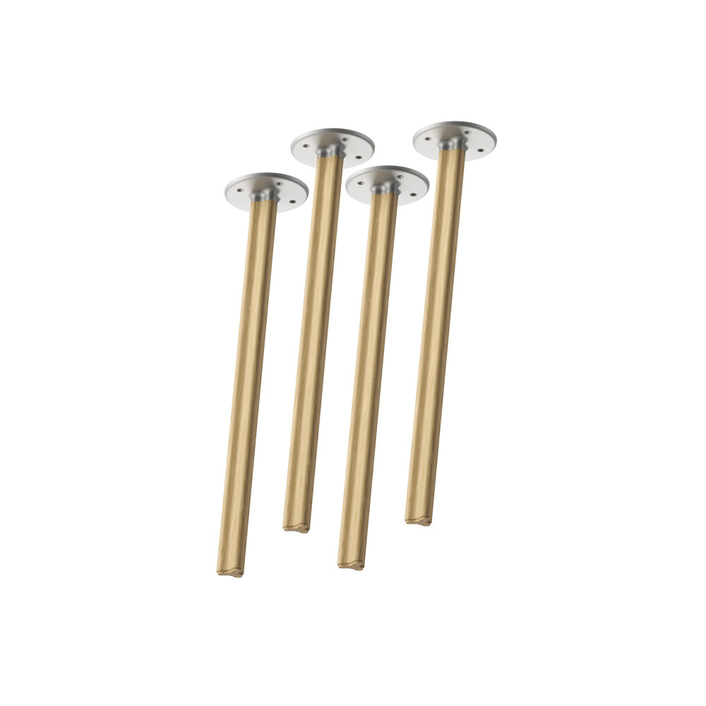 BEAM Table Legs - Material and Colour Wood, oak, matt oiled - Profile strength Standard - Height 71 cm - Set 4 Legs