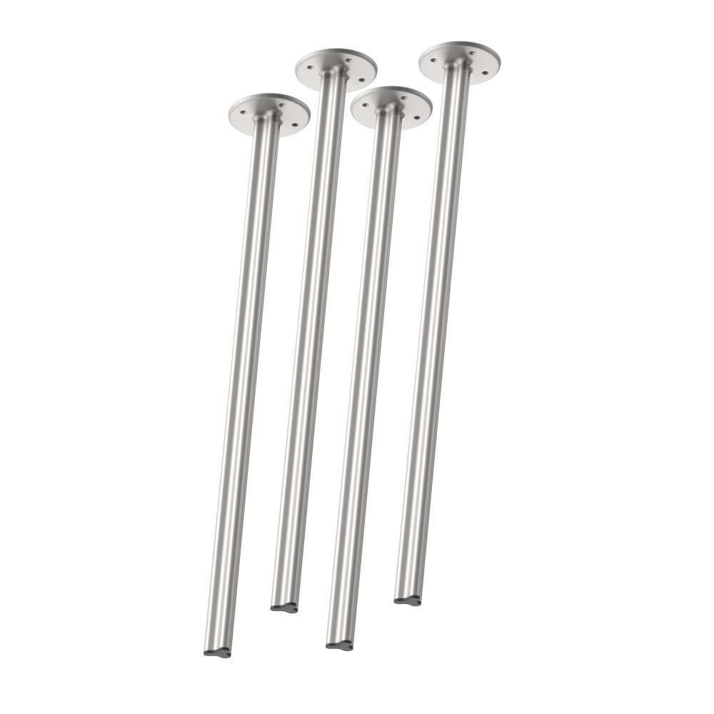 BEAM Table Legs - Material and Colour Aluminium, matt anodised - Profile strength Standard - Height 102 cm - Set 4 Legs