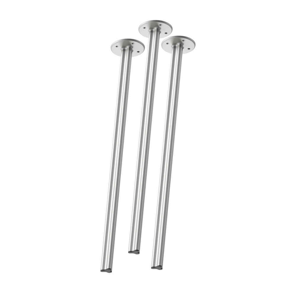 BEAM Table Legs - Material and Colour Aluminium, matt anodised - Profile strength Standard - Height 102 cm - Set 3 Legs