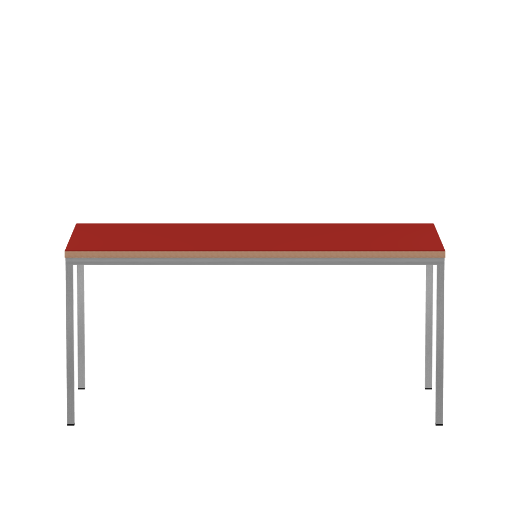 MT30 linoleum table – 4164 Salsa / Laminboard (Strength 30mm) / Larch