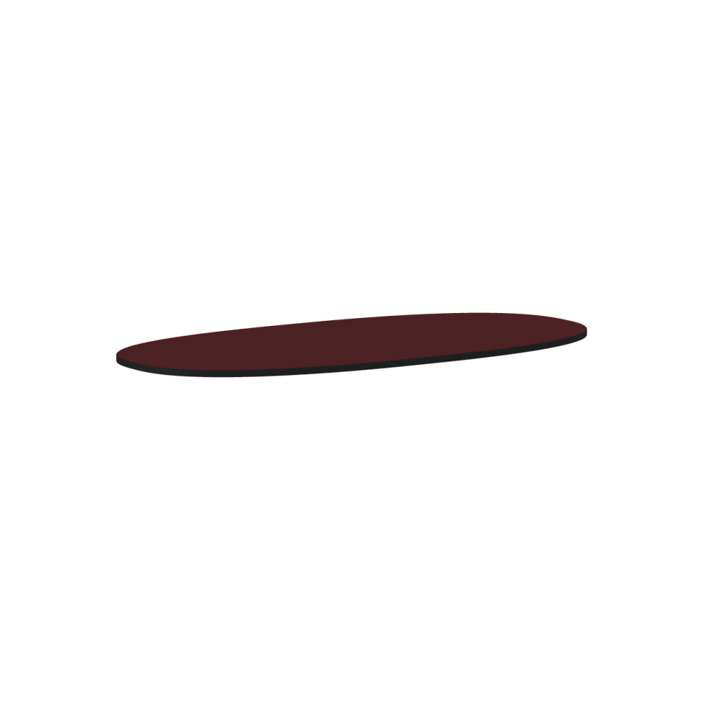 Linoleum tabletop – 4154 Burgundy / MDF dyed / Anthracite grey
