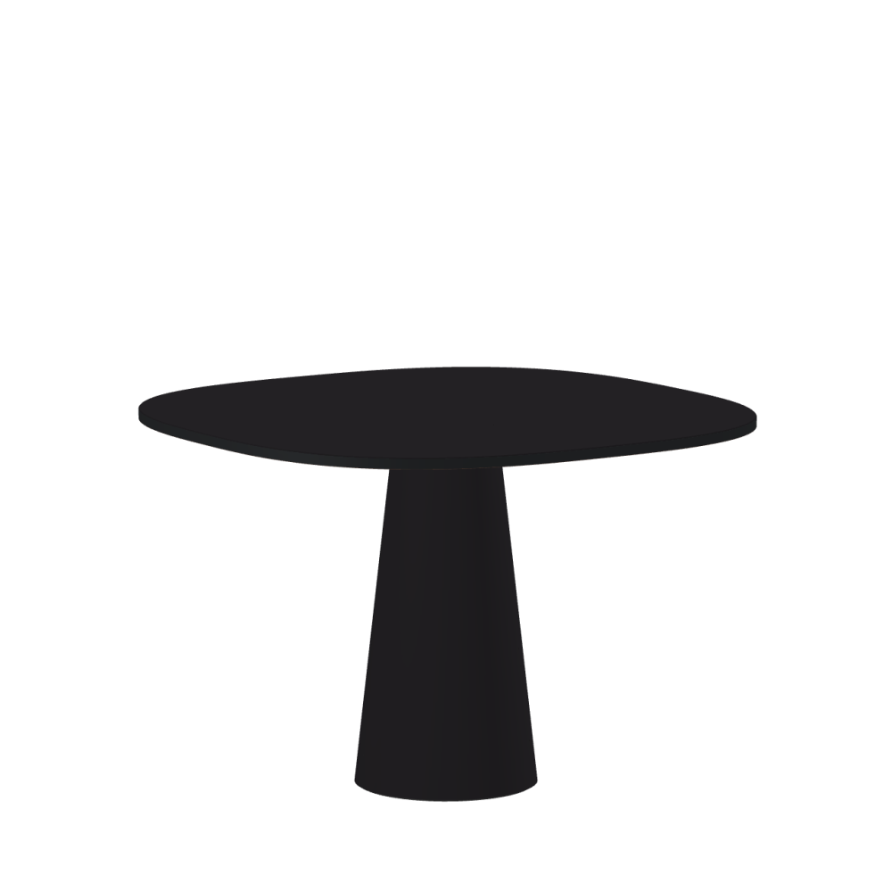 ALT linoleum table – 4166 Charcoal / MDF dyed / Anthracite grey