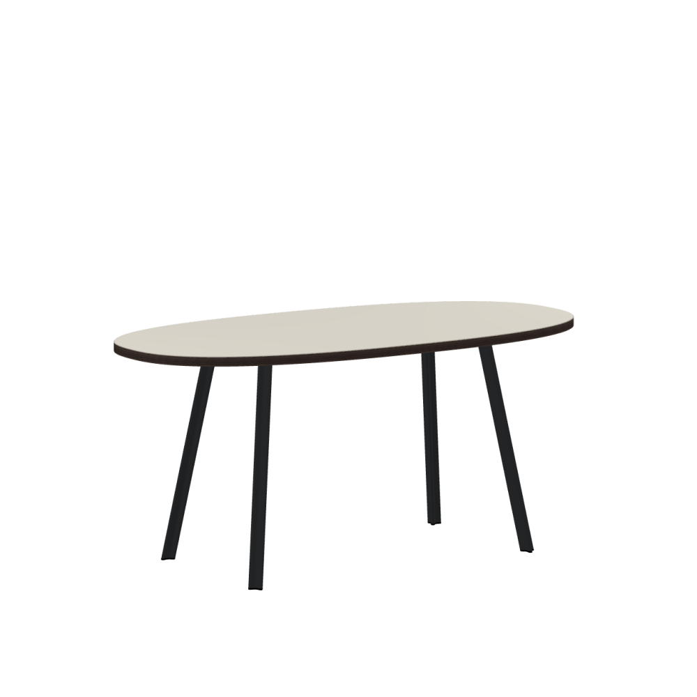 Beam linoleum table – 4176 Mushroom / Laminboard (Strength 30mm) / Fumed Oak