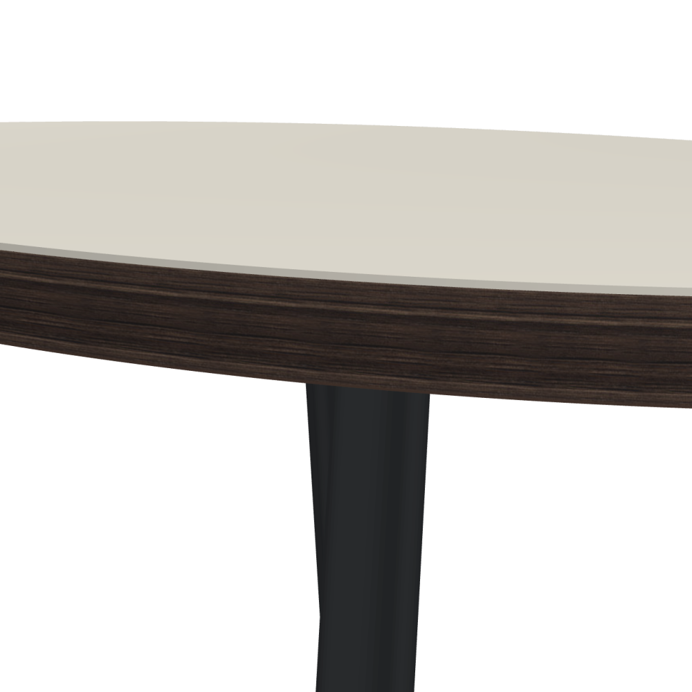 Beam linoleum table – 4176 Mushroom / Laminboard (Strength 30mm) / Fumed Oak