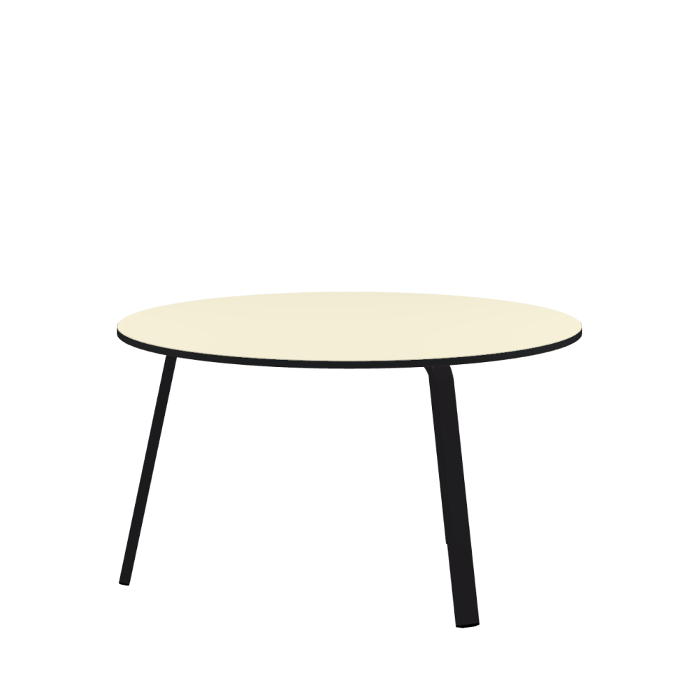 DIN linoleum table – 4157 Pearl / MDF dyed / Anthracite grey
