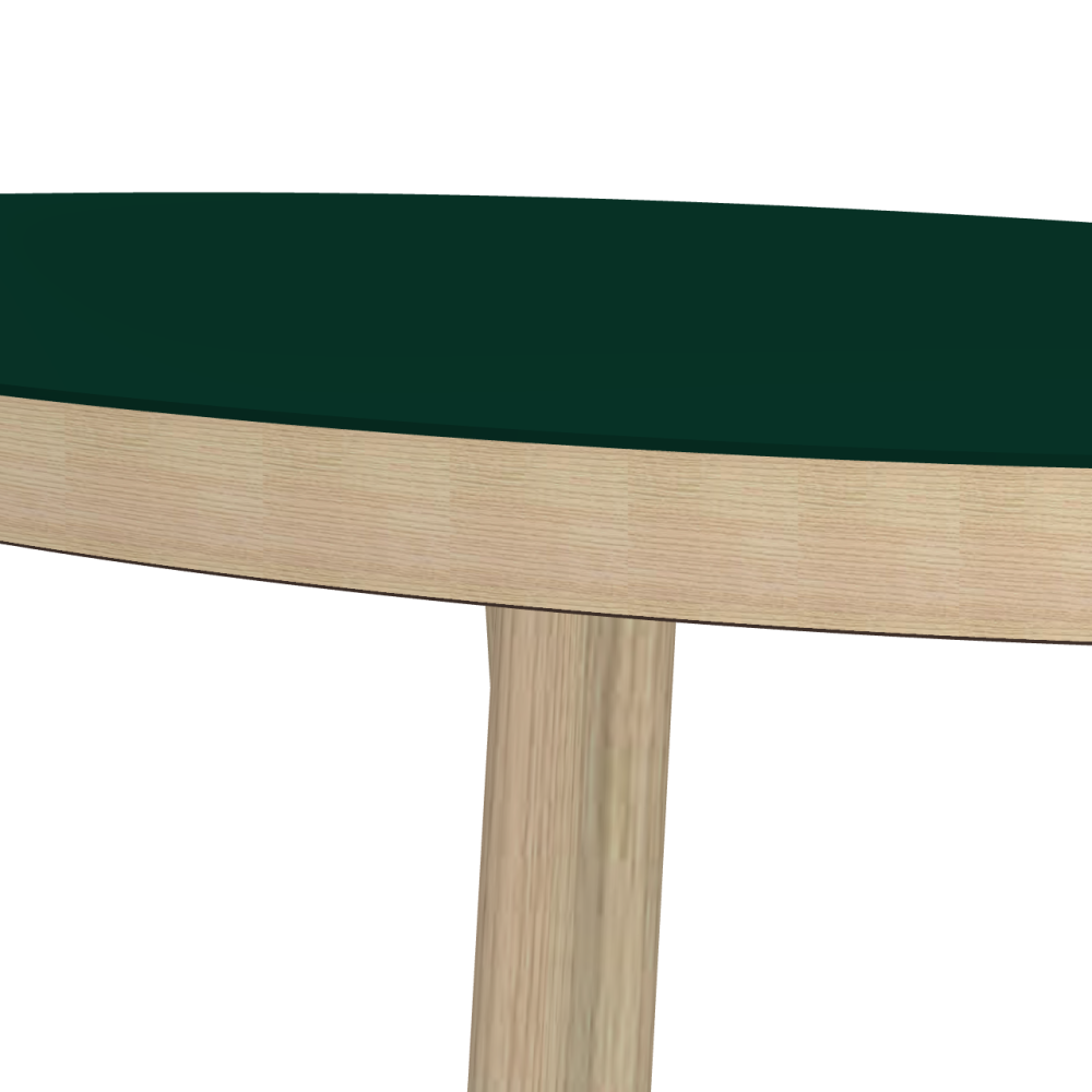 Beam linoleum table – 4174 Conifer / Laminboard (Strength 30mm) / Ash