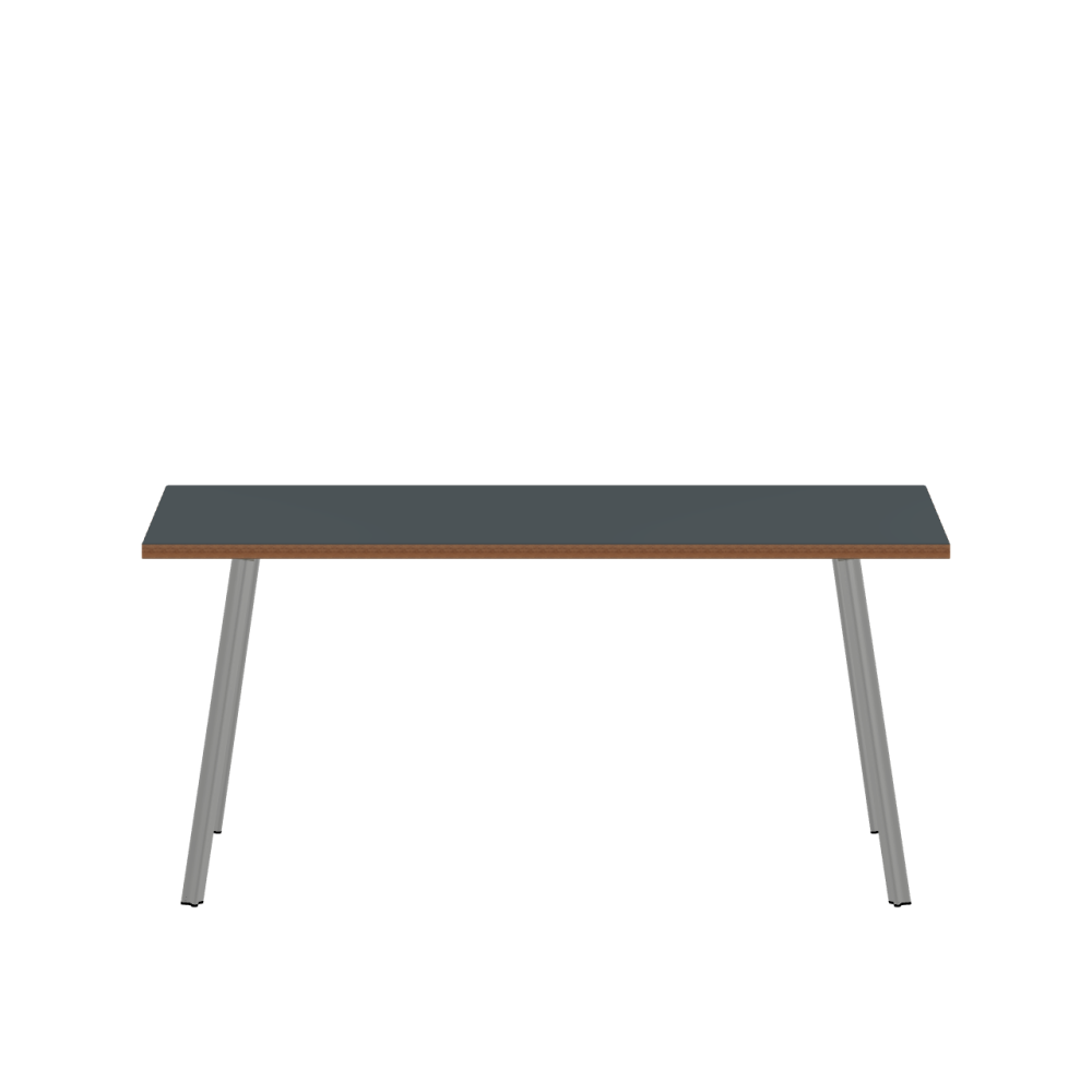 Beam linoleum table – 4155 Pewter / Laminboard (Strength 30mm) / Walnut