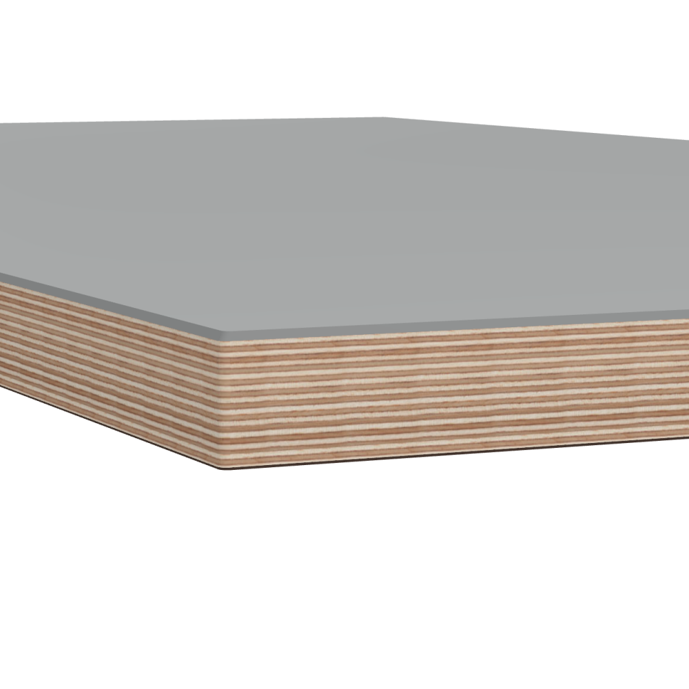 Linoleumtischplatte – 4132 Ash / Stäbchenplatte (Stärke 30mm) / Multiplex