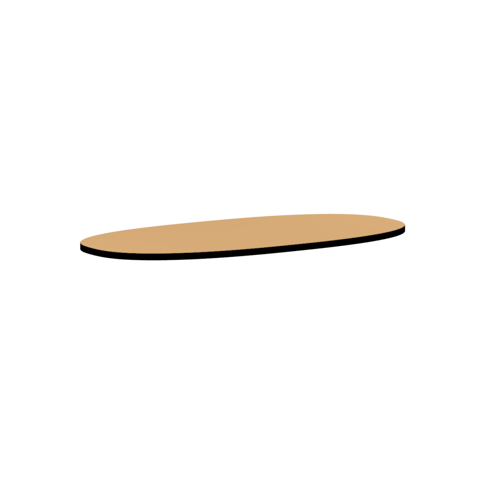 Linoleum tabletop – 4001 Clay ᴺᴱᵂ / Laminboard (Strength 30mm) / 4023 – Nero