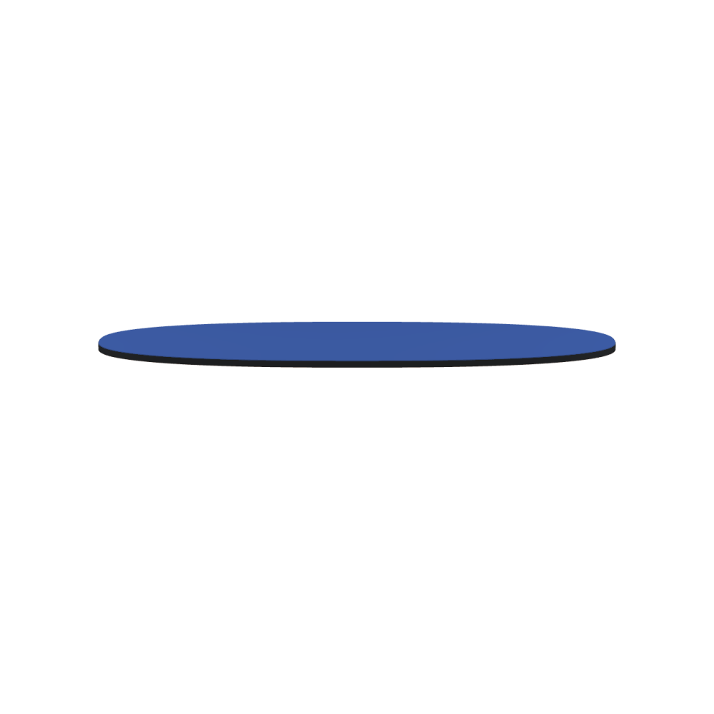 Linoleum tabletop – 4181 Midnight Blue / MDF dyed / Anthracite grey