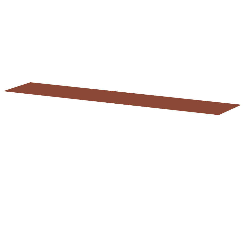 Beam Sitzbank von Daniel Lorch mit Linoleum in der Farbe  4008 Brick ᴺᴱᵁ