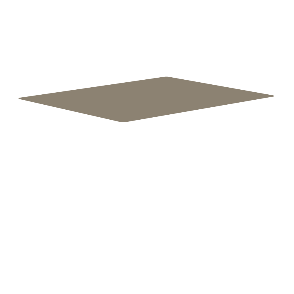 Low and Lower by Michel Charlot made with linoleum in color  4011 Taupe ᴺᴱᵂ