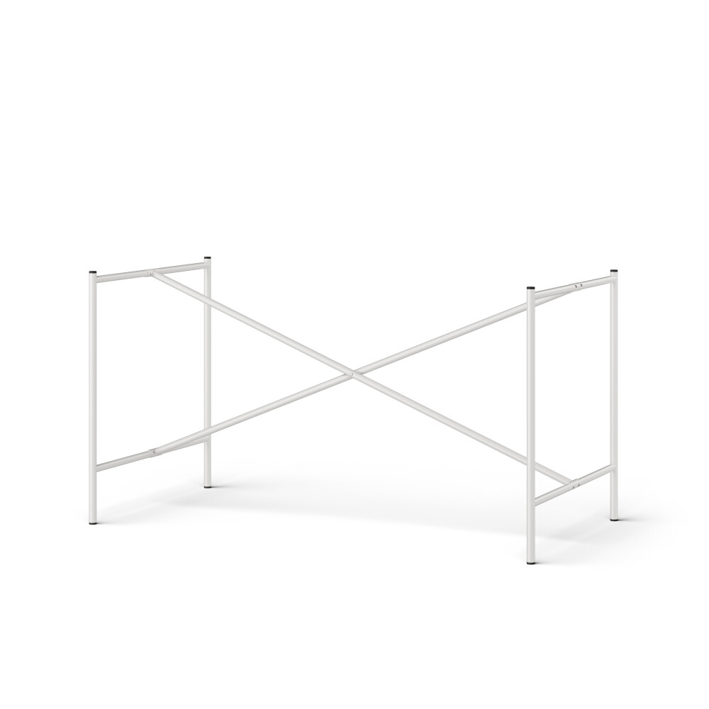 E2 Table Frame by Adam Wieland in Steel, Traffic white (RAL 9016) - cross bar  Centered