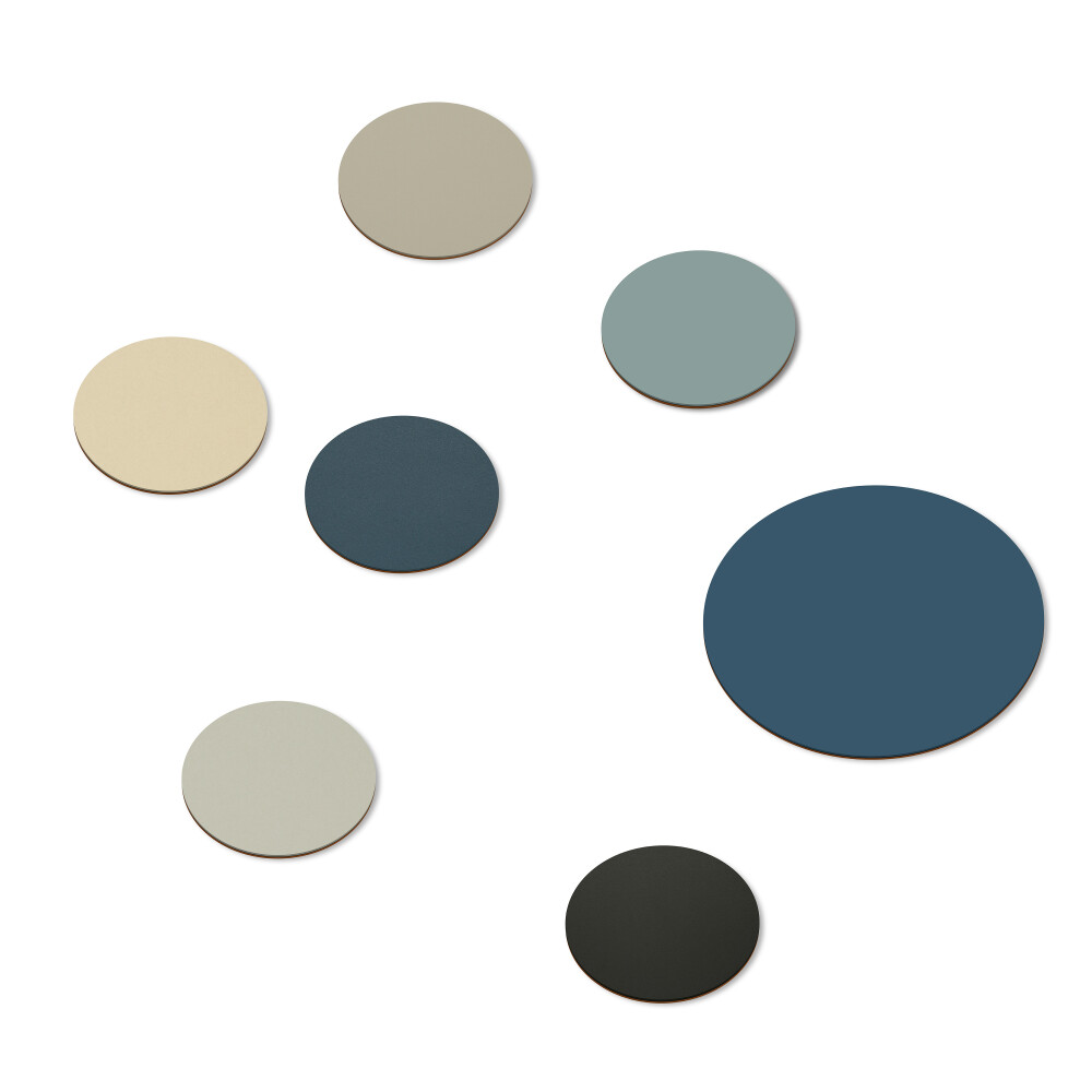 Set of seven PAD Coasters by Faust in Cool