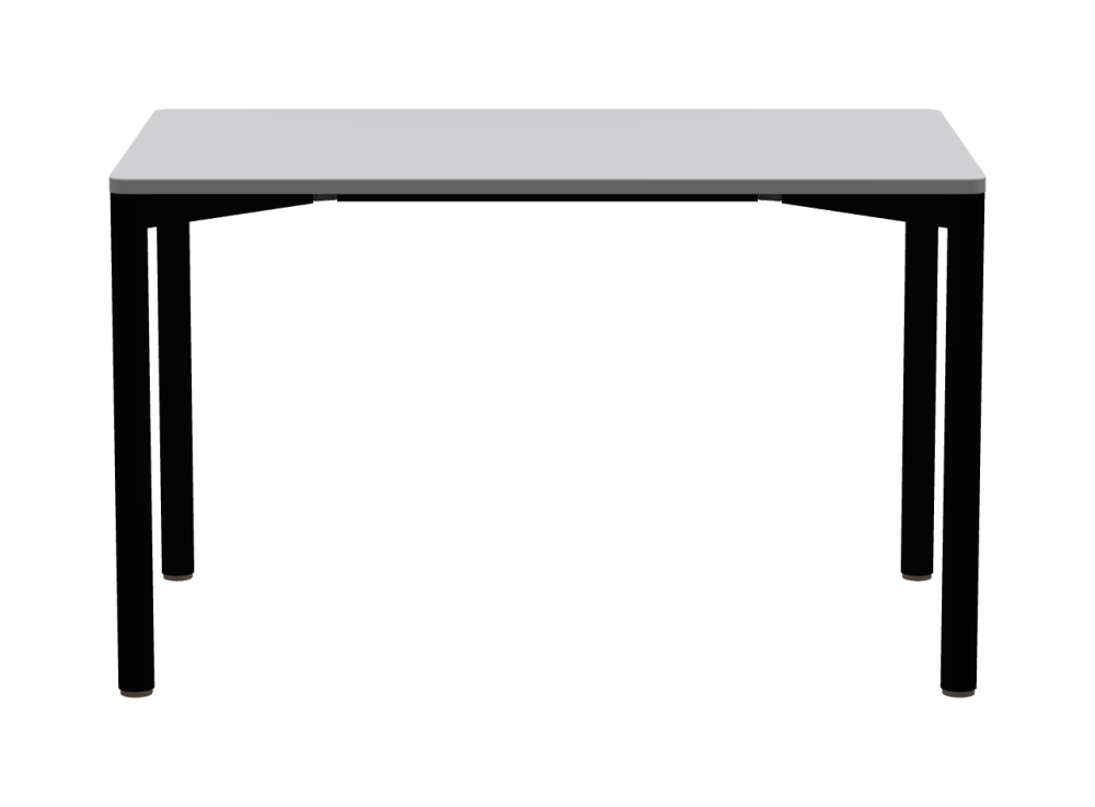 OUTLINE Table - Shape Square - Length 120.00 cm - Width 70.00 cm - Radius 2.60 cm - Thickness 2.1 cm - Freeform 1.00000000 - Surface Linoleum, 4177 Vapour - Core MDF - Edge MDF, Grey - Profile Edge 90°