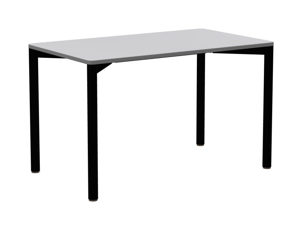 OUTLINE Table - Shape Square - Length 120.00 cm - Width 70.00 cm - Radius 2.60 cm - Thickness 2.1 cm - Freeform 1.00000000 - Surface Linoleum, 4177 Vapour - Core MDF - Edge MDF, Grey - Profile Edge 90°