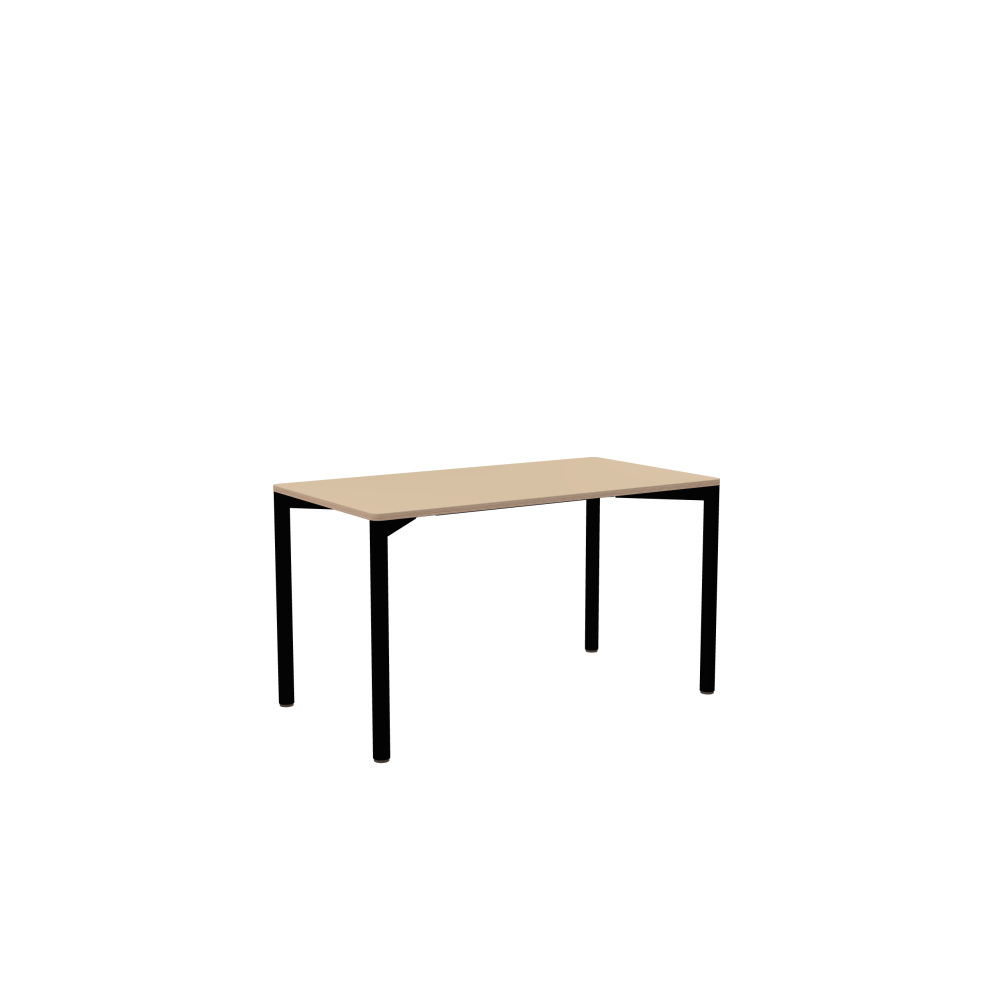 OUTLINE Table - Shape Square - Length 130.00 cm - Width 70.00 cm - Radius 2.60 cm - Thickness 2 cm - Freeform 1.00000000 - Surface Linoleum, 4007 Macadamia - Core Birch Plywood - Profile Edge 90°
