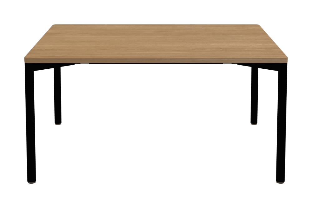 OUTLINE Table - Shape Square - Length 150.00 cm - Width 150.00 cm - Radius 2.60 cm - Thickness 2.9 cm - Surface Wood Veneer, Oak - Core Laminboard - Edge Wood, Oak - Profile Edge 90°