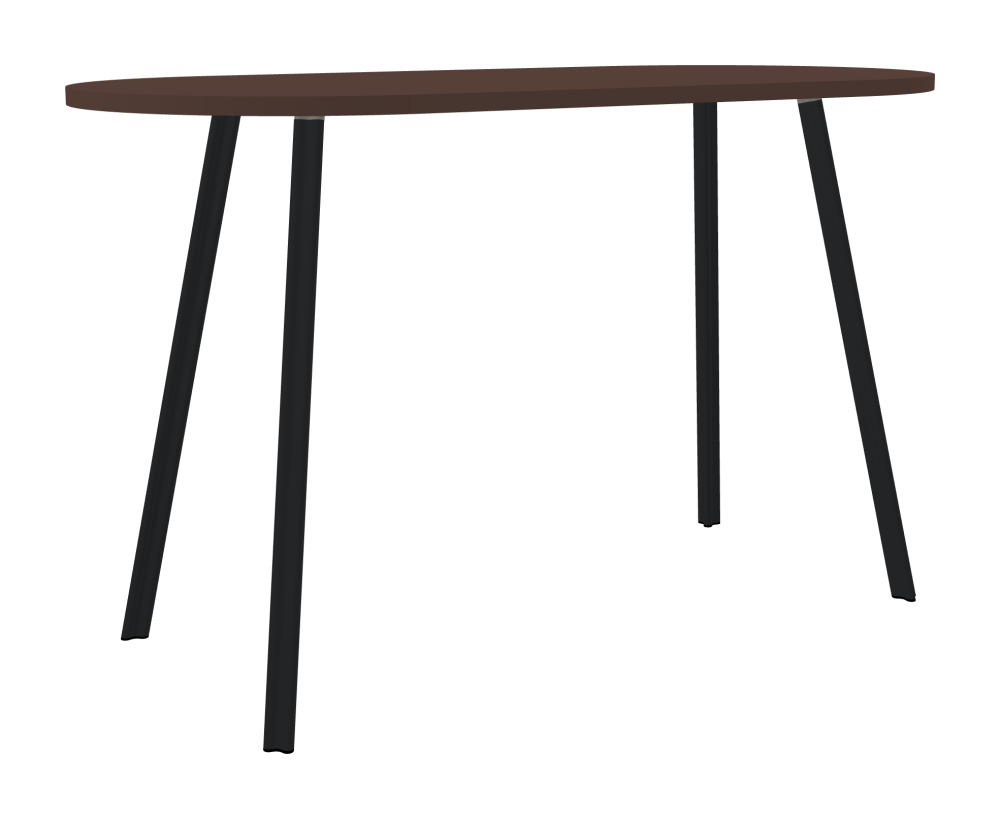 BEAM Tisch - Form Eckig - Länge 180,00 cm - Tiefe 85,00 cm - Radius 42,50 cm - Stärke 3 cm - Freiformfläche 1.00000000 - Oberseite Linoleum, 4009 Espresso - Kern Stäbchenplatte - Kante Linoleum, 4009 Espresso - Kantenschräge 90° / BEAM Tischbeine - Material und Farbe Aluminium, pulverbeschichtet, Schwarzgrau (RAL 7021) - Profilgröße Normal - Höhe 102 cm - Set 4 Tischbeine